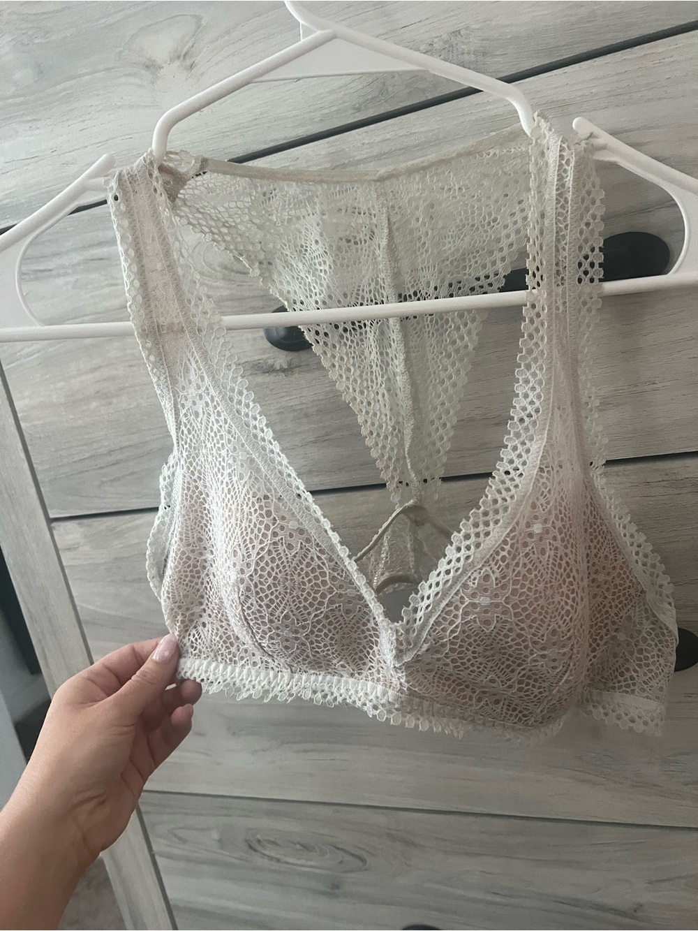 Lace Bralette in Cream and Natural- Women's